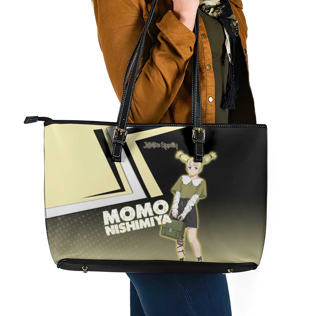 Momo Nishimiya Leather Tote Bag Soft Pastel Anime Style