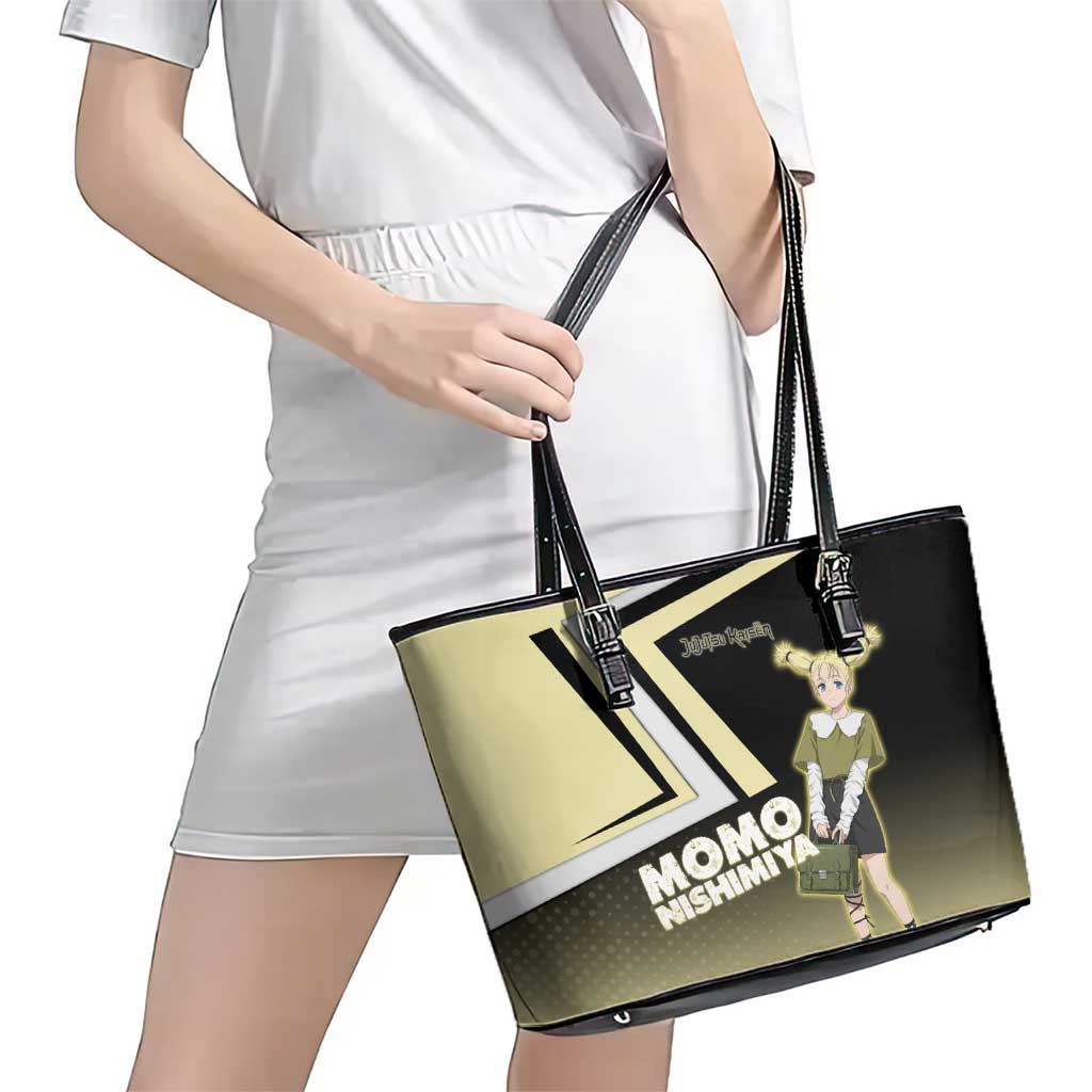 Momo Nishimiya Leather Tote Bag Soft Pastel Anime Style