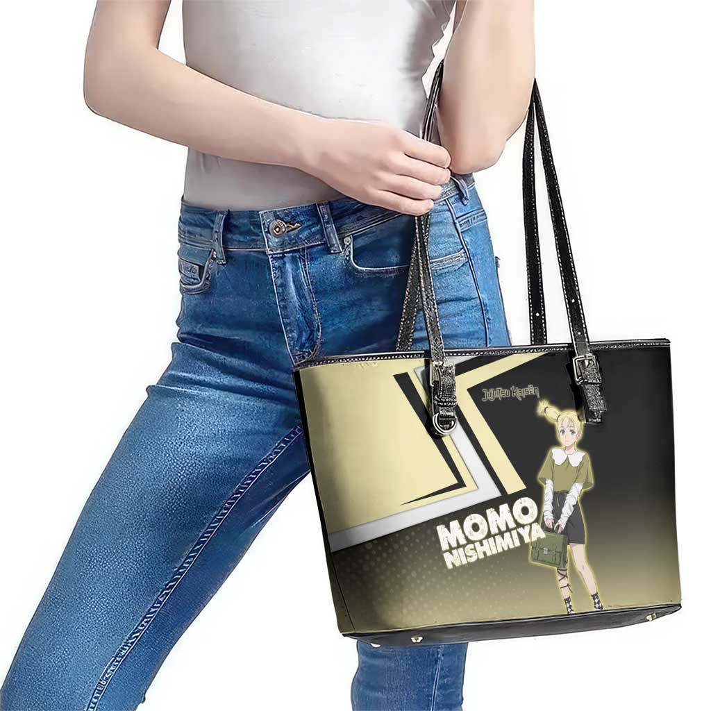 Momo Nishimiya Leather Tote Bag Soft Pastel Anime Style