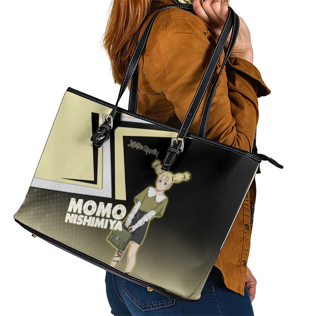 Momo Nishimiya Leather Tote Bag Soft Pastel Anime Style