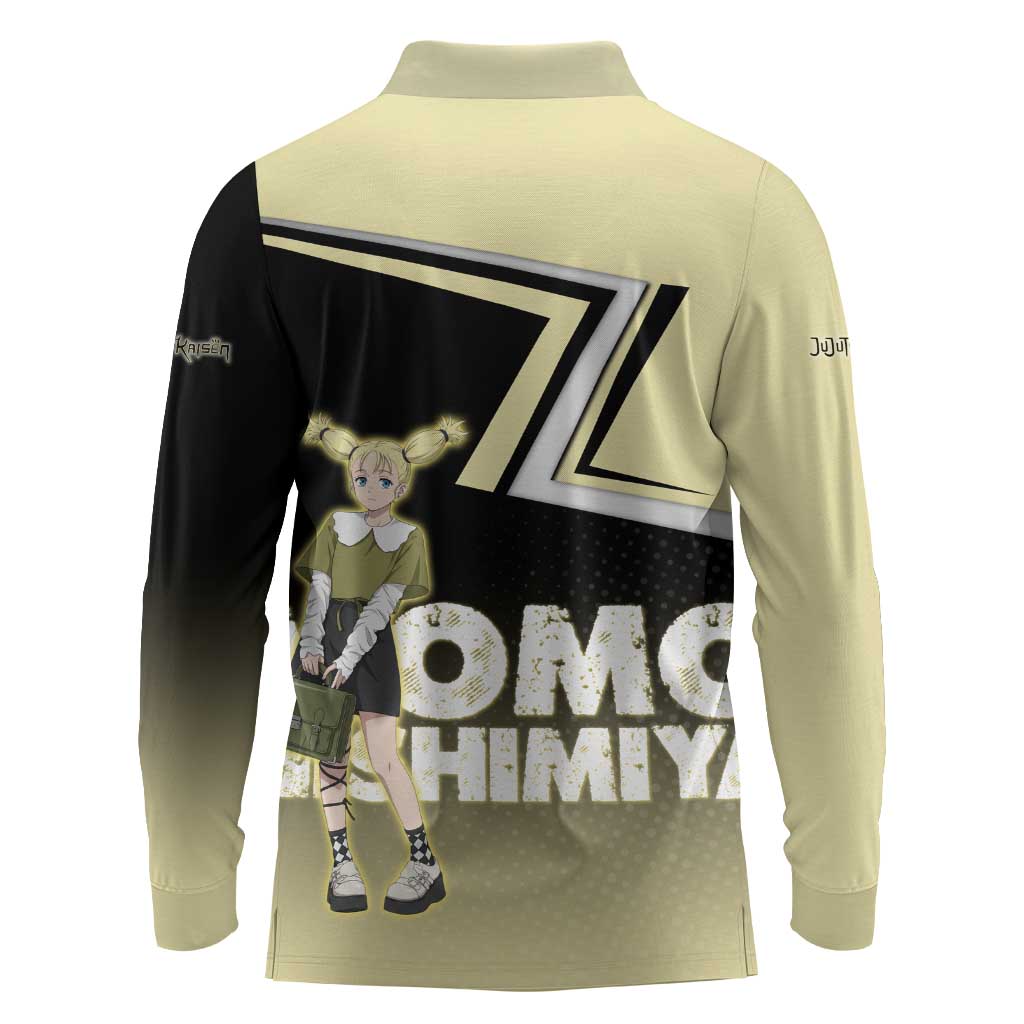 Momo Nishimiya Long Sleeve Polo Shirt Soft Pastel Anime Style