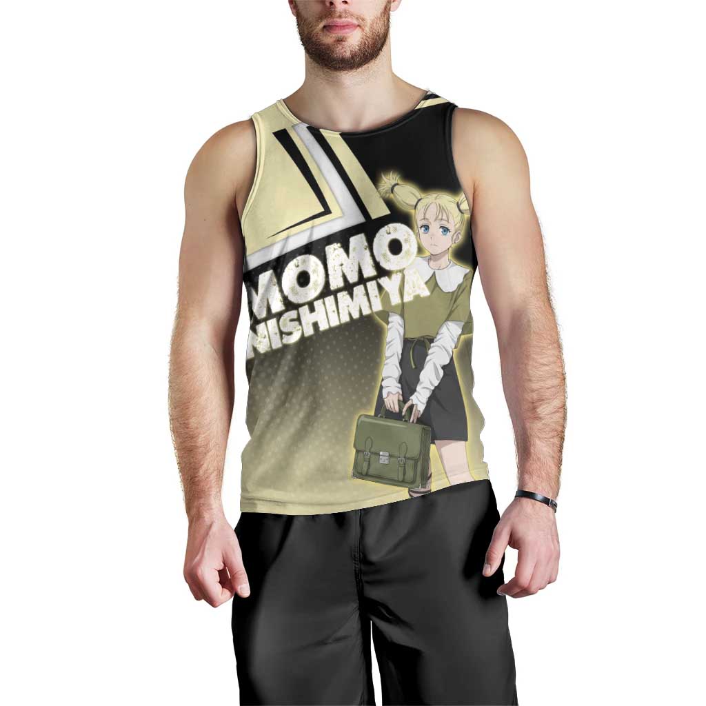 Momo Nishimiya Men Tank Top Soft Pastel Anime Style