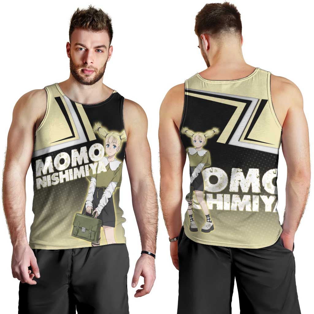 Momo Nishimiya Men Tank Top Soft Pastel Anime Style