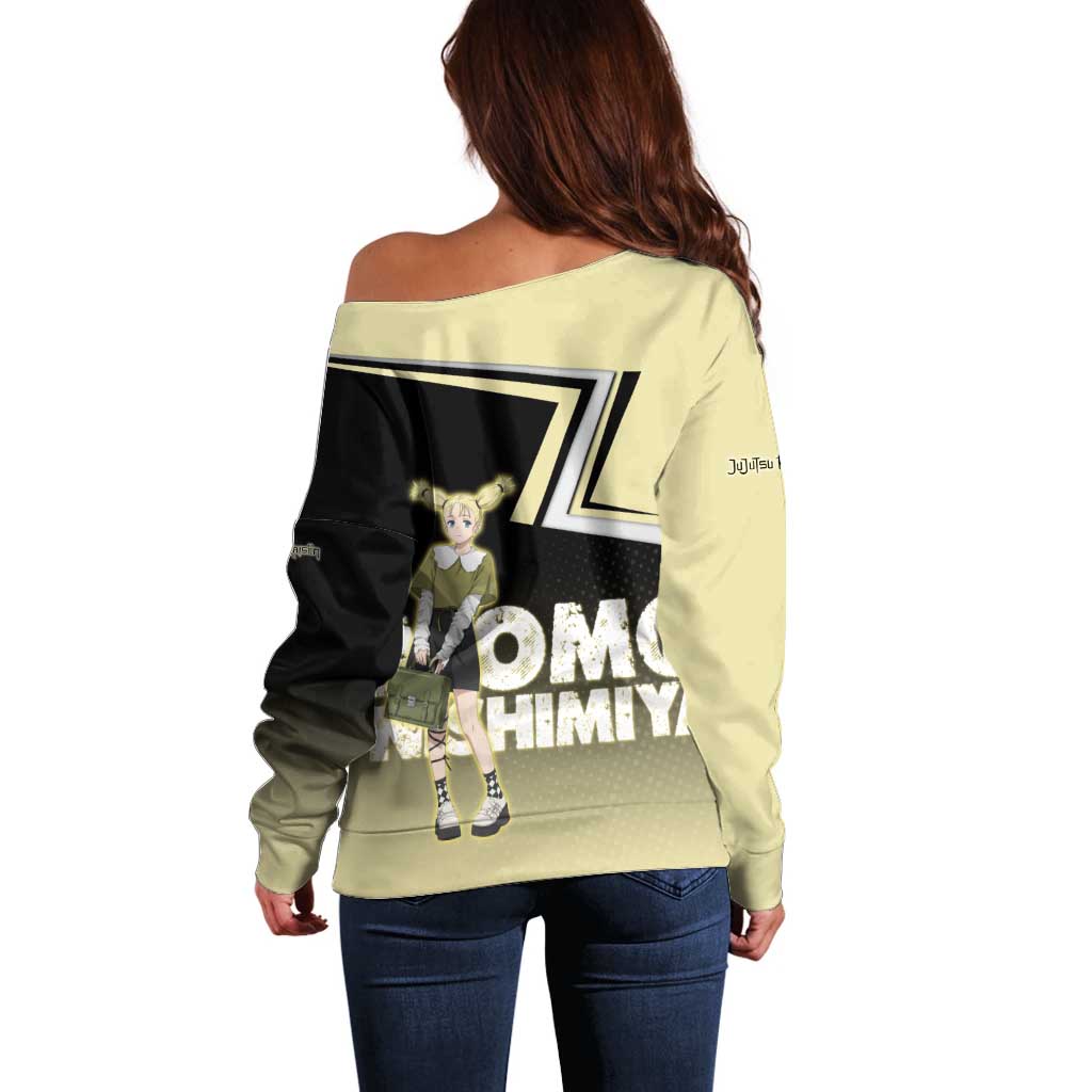 Momo Nishimiya Off Shoulder Sweater Soft Pastel Anime Style