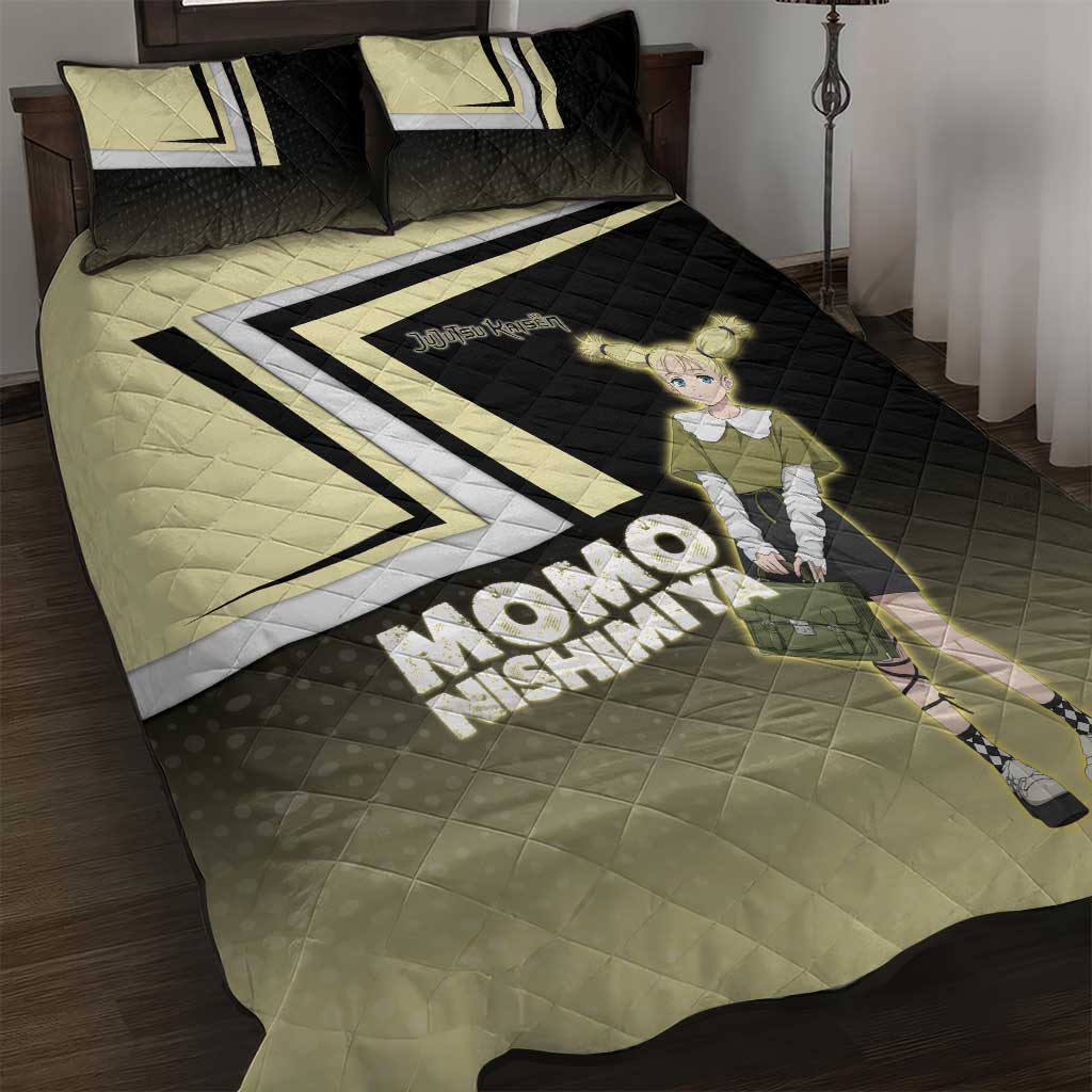 Momo Nishimiya Quilt Bed Set Soft Pastel Anime Style