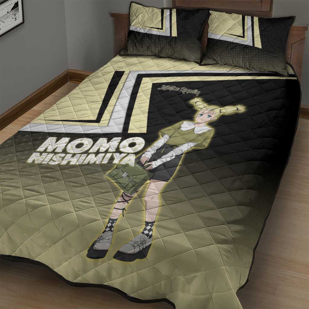 Momo Nishimiya Quilt Bed Set Soft Pastel Anime Style