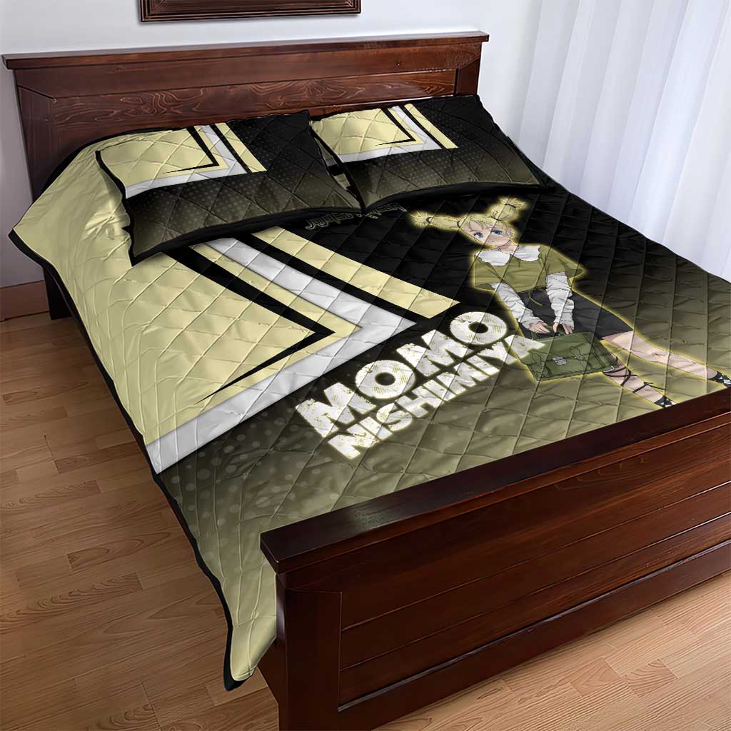 Momo Nishimiya Quilt Bed Set Soft Pastel Anime Style