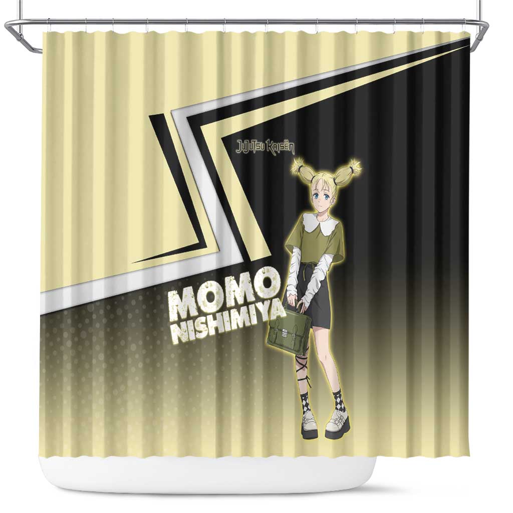 Momo Nishimiya Shower Curtain Soft Pastel Anime Style