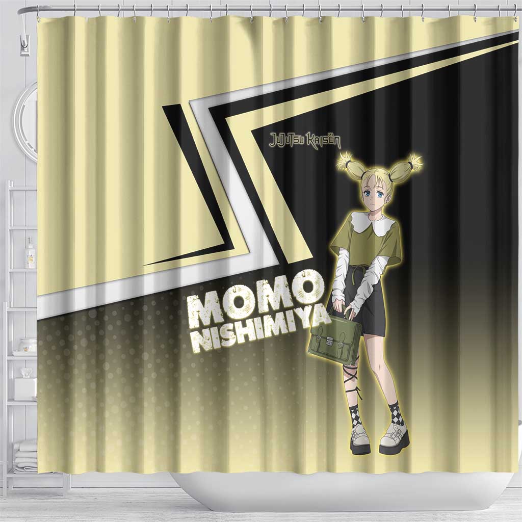 Momo Nishimiya Shower Curtain Soft Pastel Anime Style