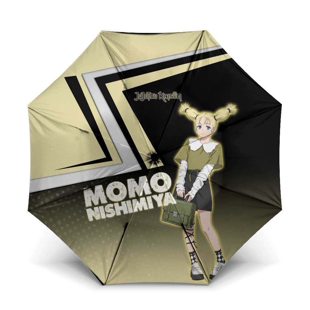 Momo Nishimiya Umbrella Soft Pastel Anime Style