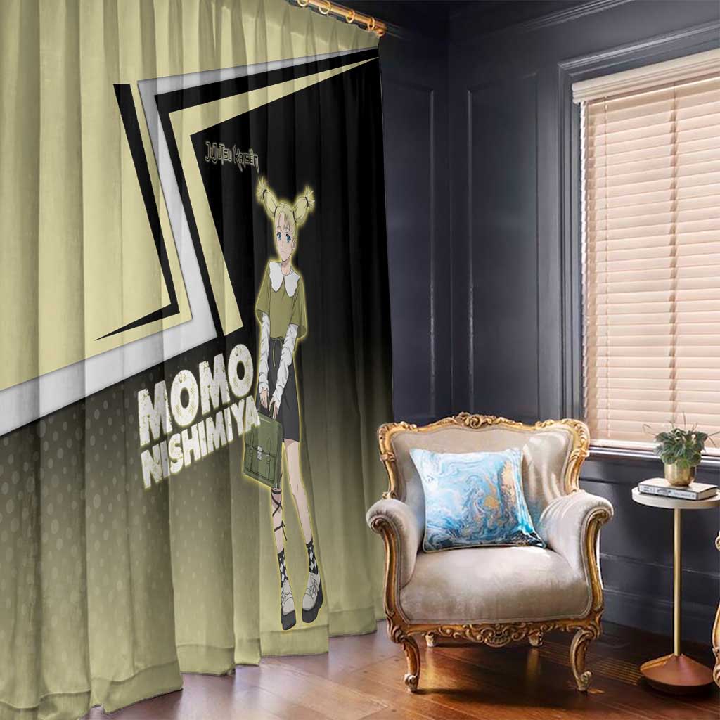 Momo Nishimiya Window Curtain Soft Pastel Anime Style