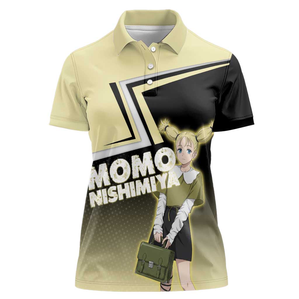 Momo Nishimiya Women Polo Shirt Soft Pastel Anime Style