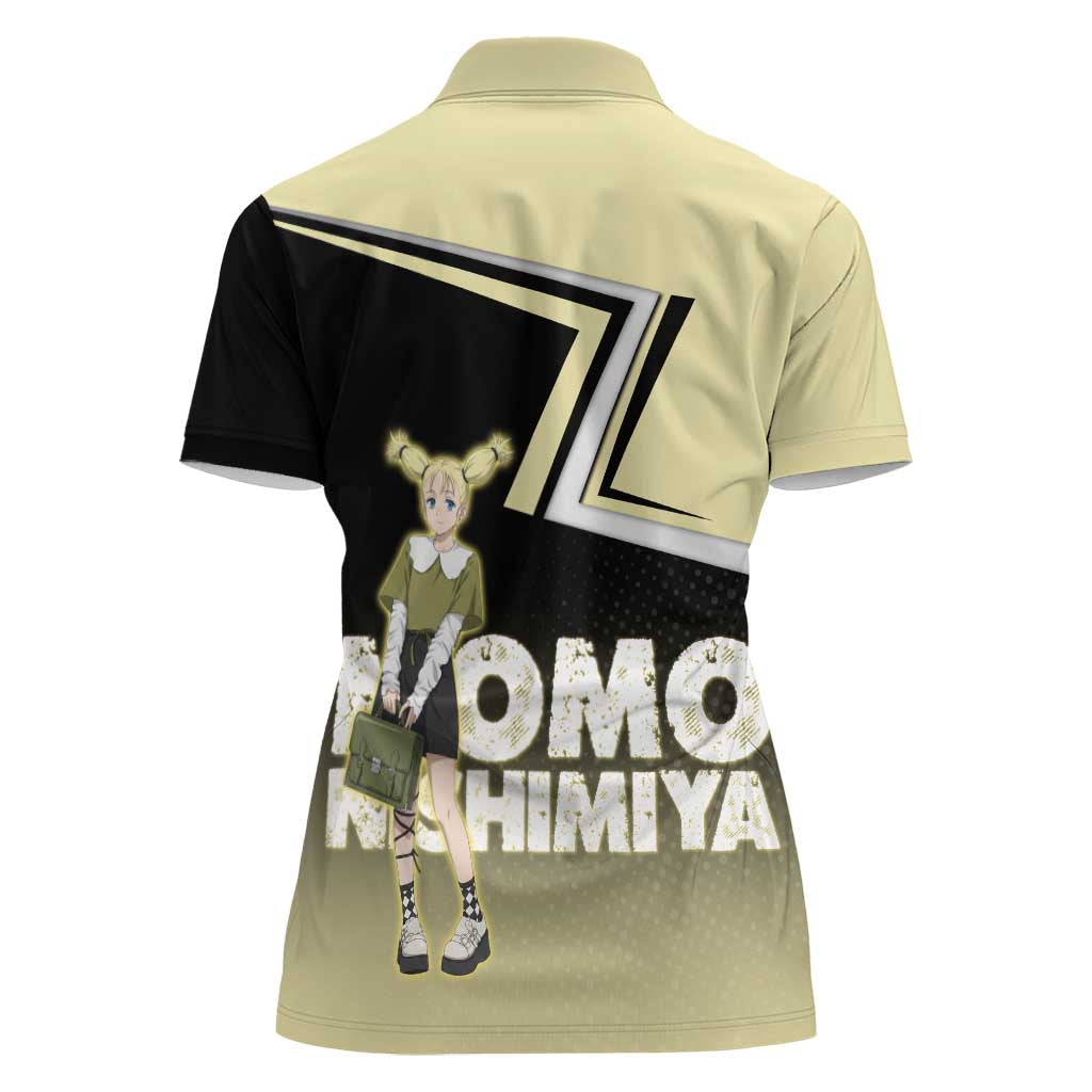 Momo Nishimiya Women Polo Shirt Soft Pastel Anime Style