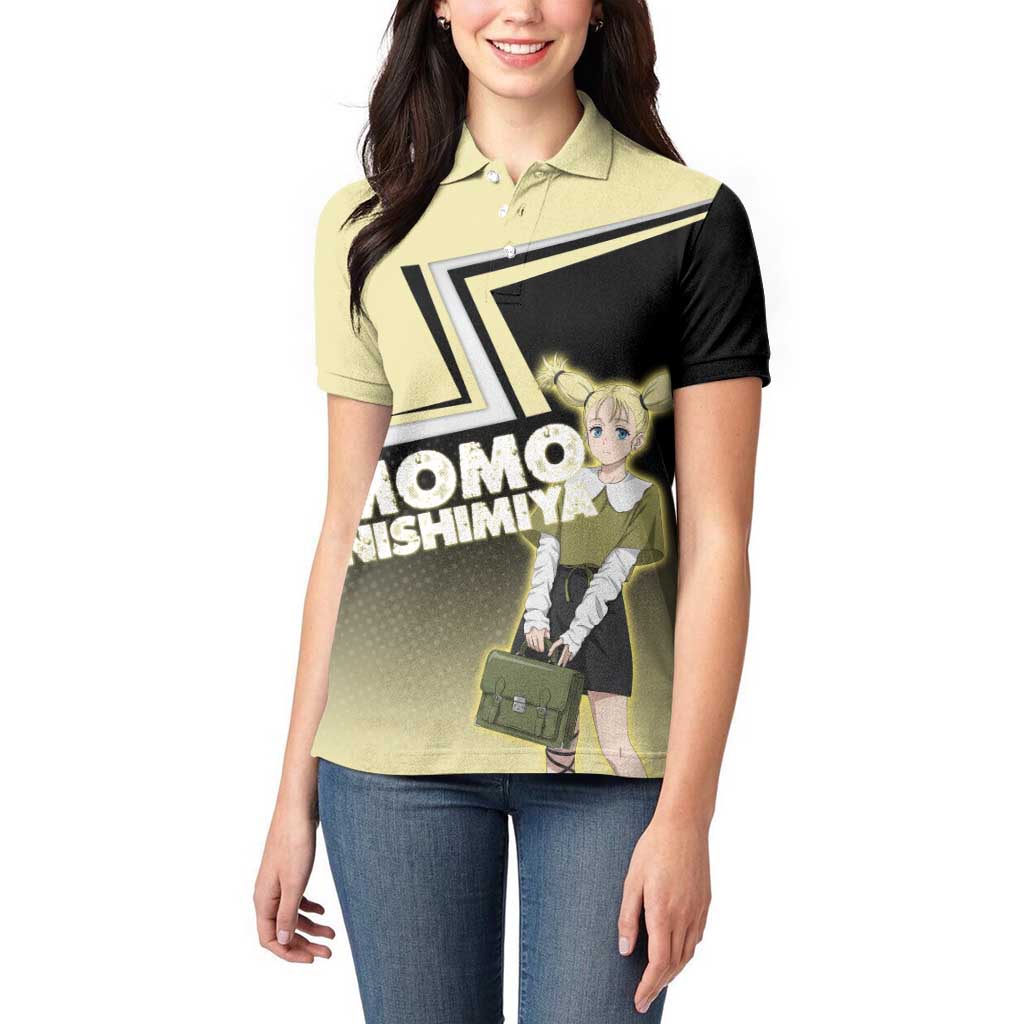 Momo Nishimiya Women Polo Shirt Soft Pastel Anime Style