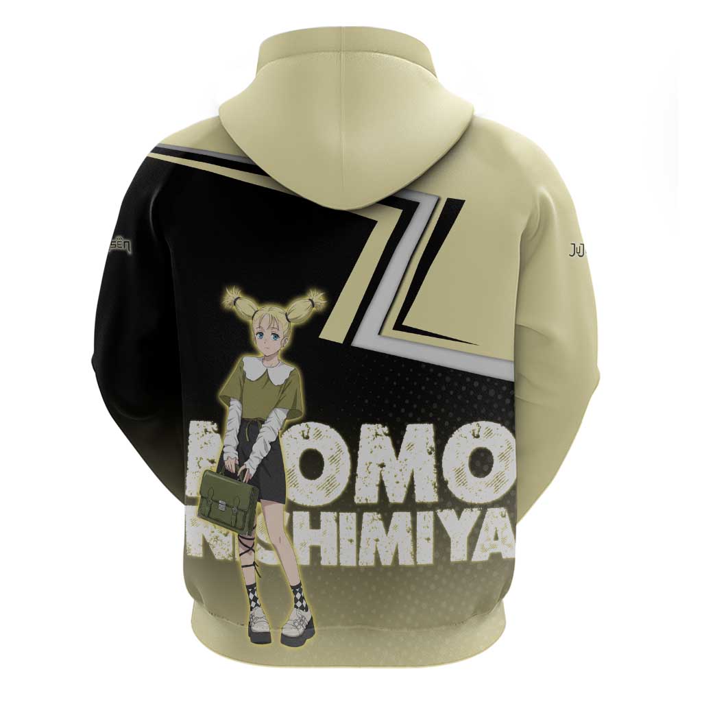 Momo Nishimiya Zip Hoodie Soft Pastel Anime Style