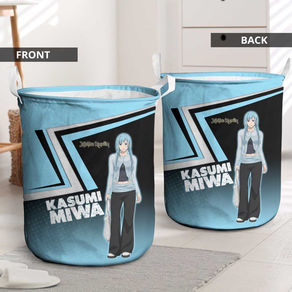 Kasumi Miwa Laundry Basket Blue Gradient Anime Style