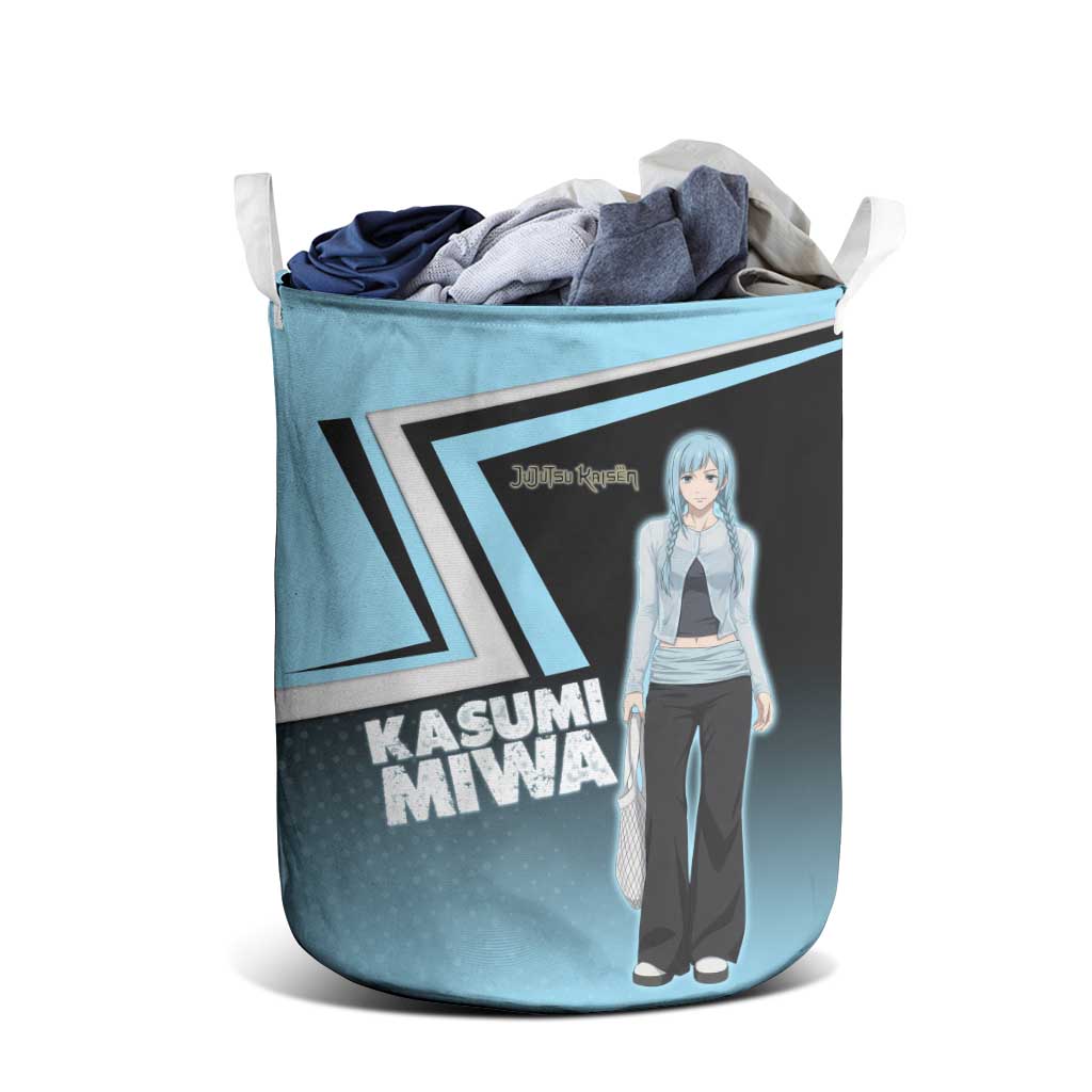 Kasumi Miwa Laundry Basket Blue Gradient Anime Style