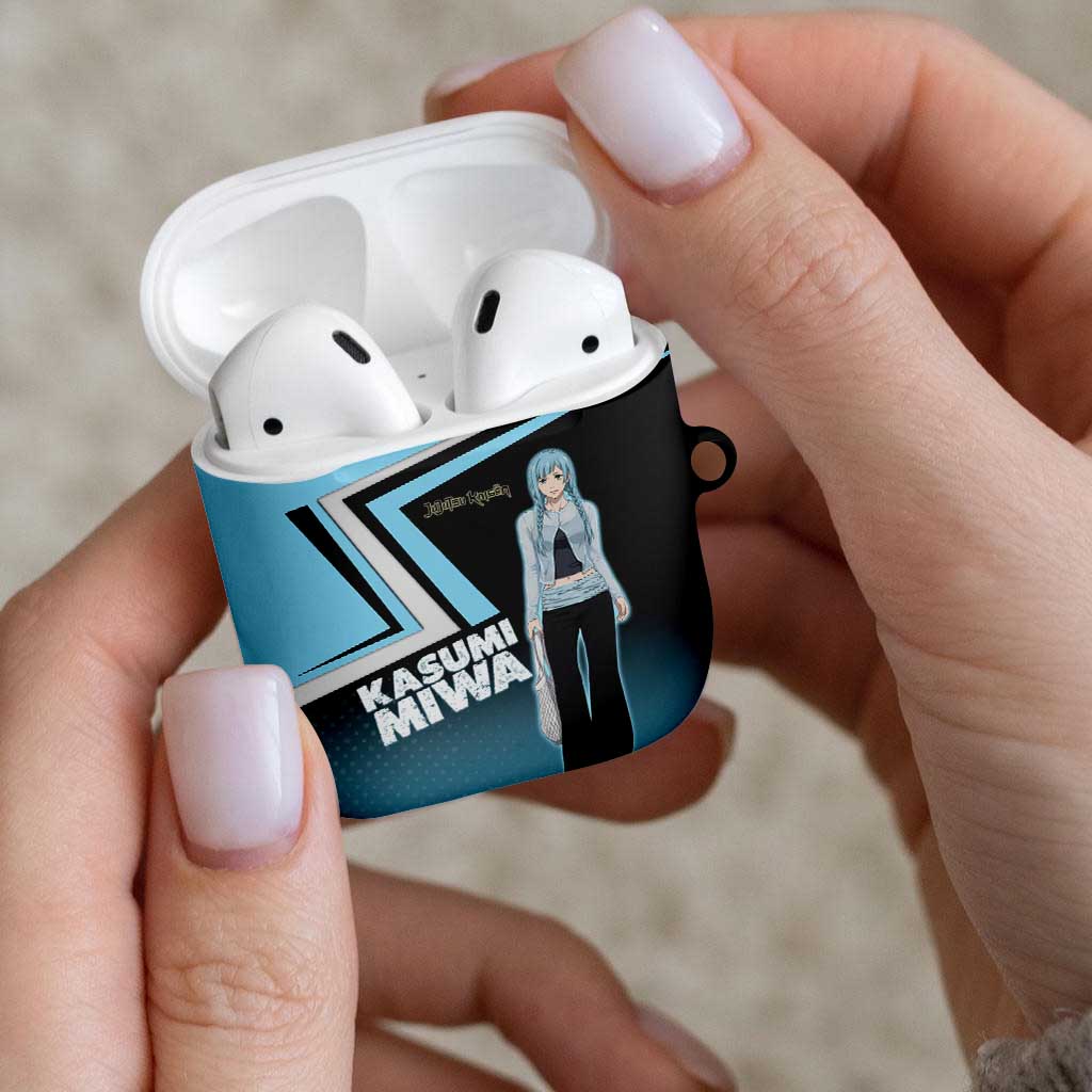 Kasumi Miwa AirPods Case Blue Gradient Anime Style