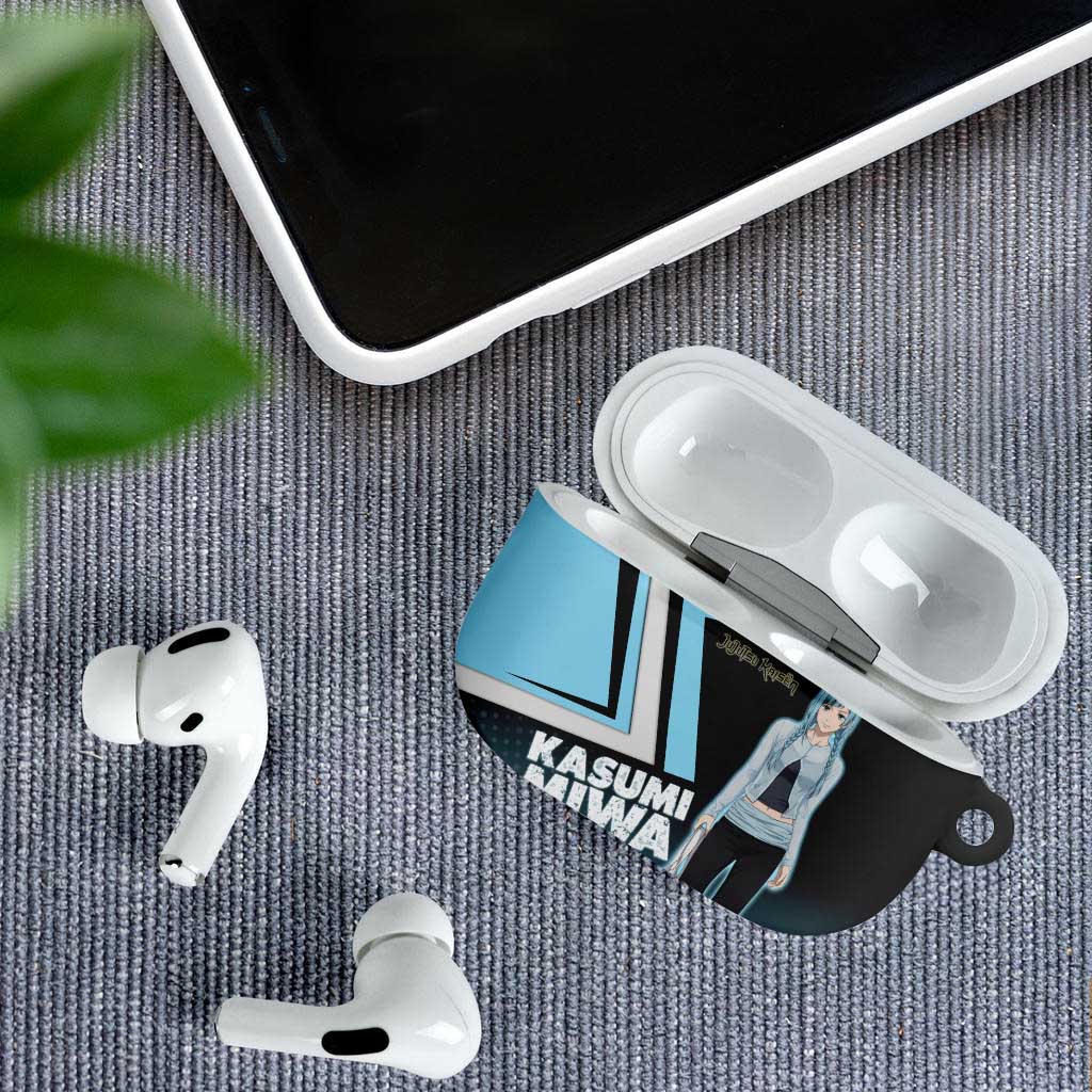 Kasumi Miwa AirPods Case Blue Gradient Anime Style