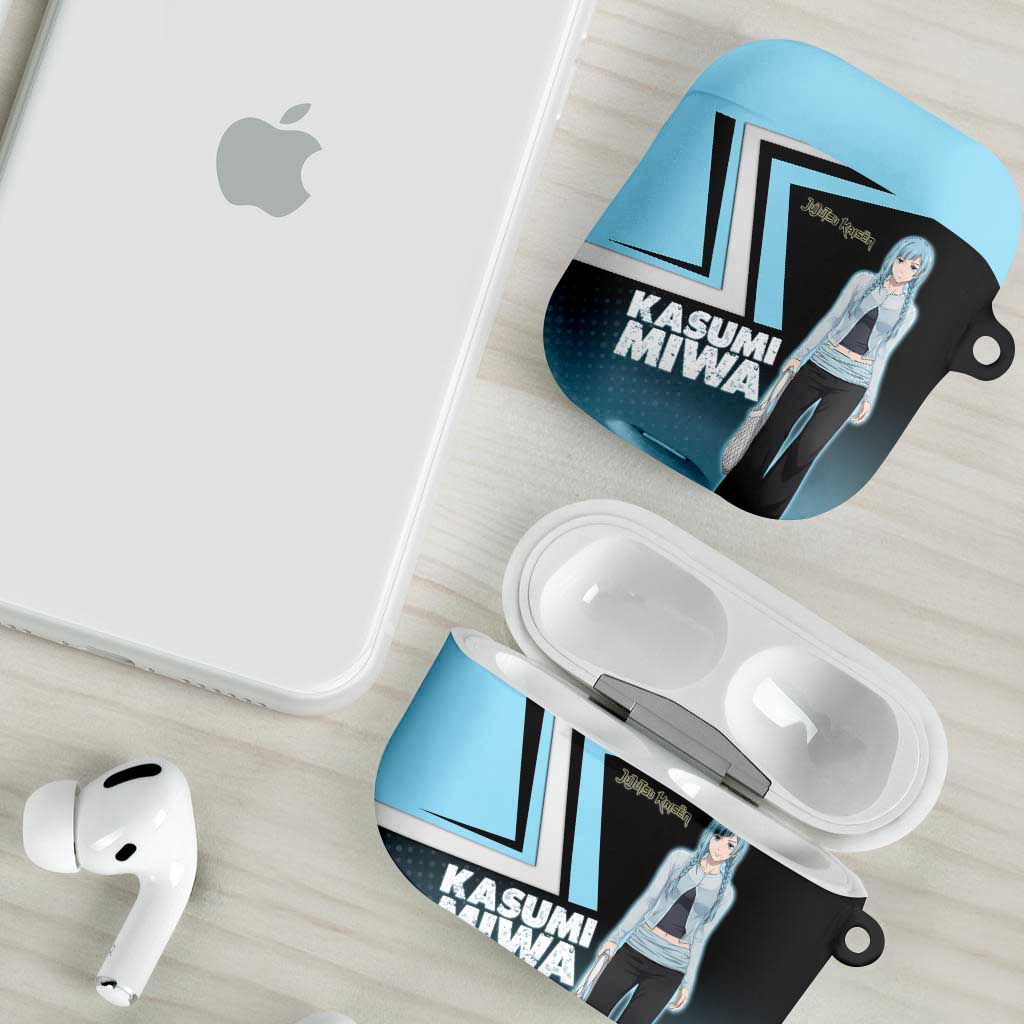 Kasumi Miwa AirPods Case Blue Gradient Anime Style
