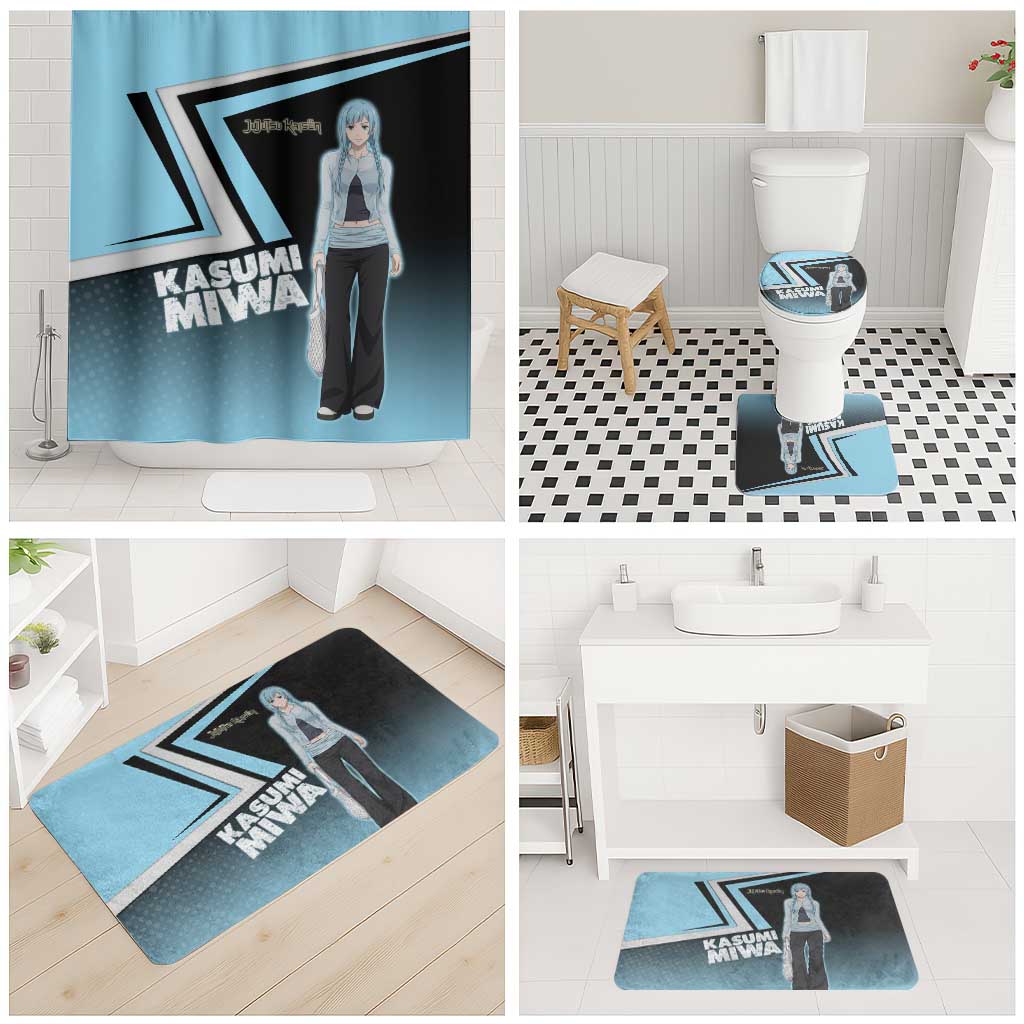 Kasumi Miwa Bathroom Set Blue Gradient Anime Style