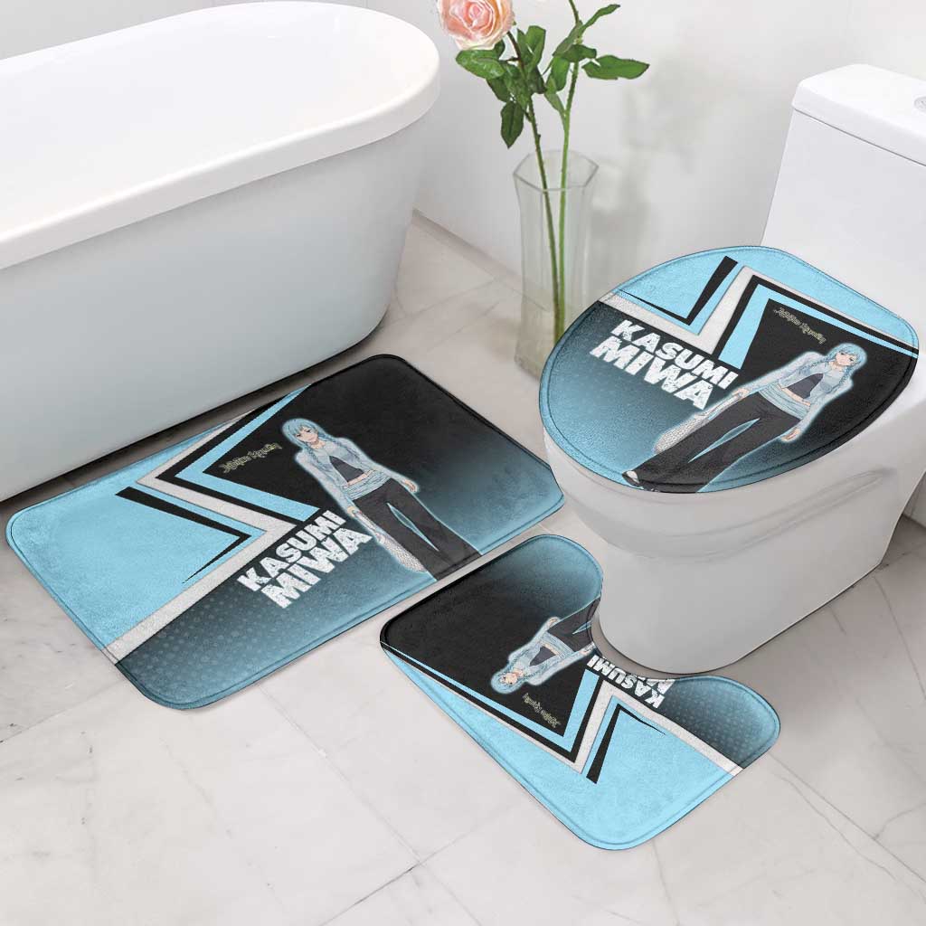 Kasumi Miwa Bathroom Set Blue Gradient Anime Style