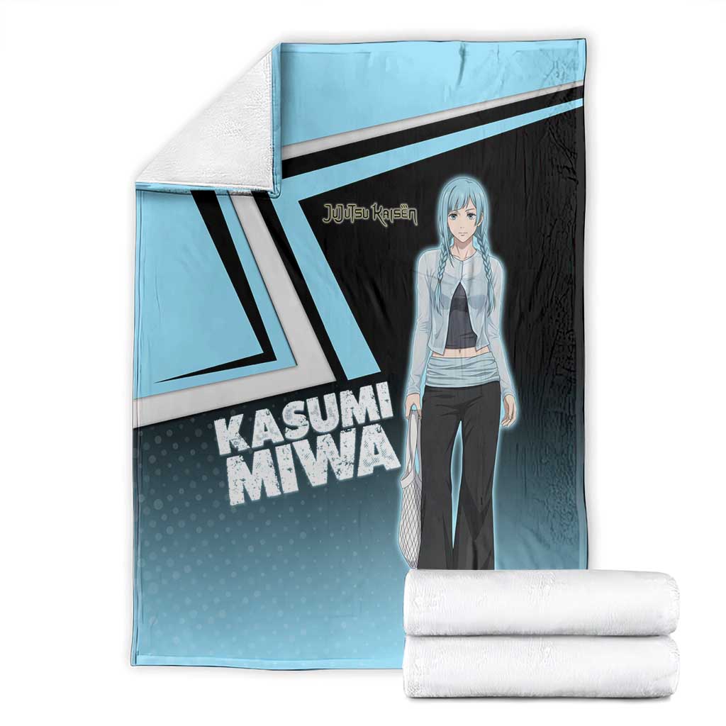 Kasumi Miwa Blanket Blue Gradient Anime Style