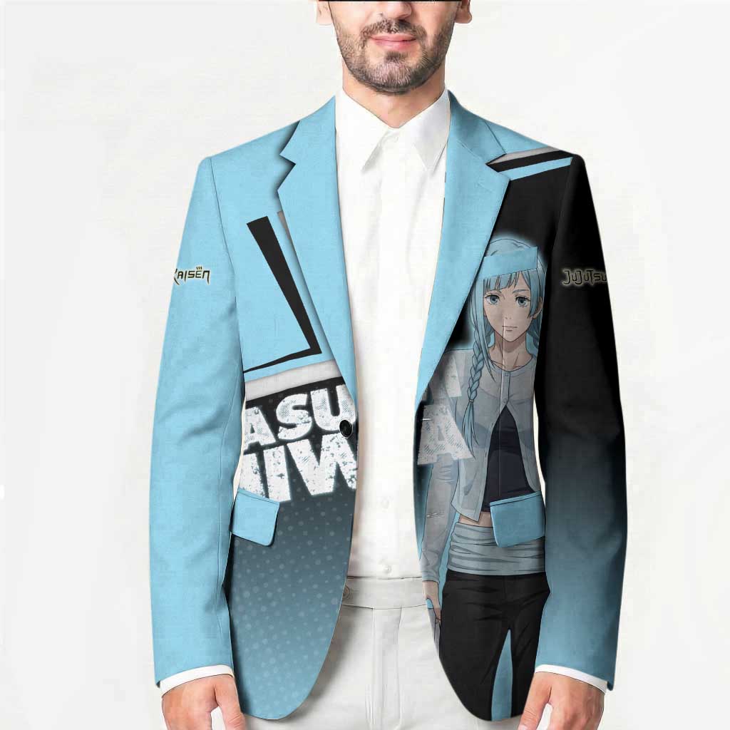 Kasumi Miwa Blazer Blue Gradient Anime Style