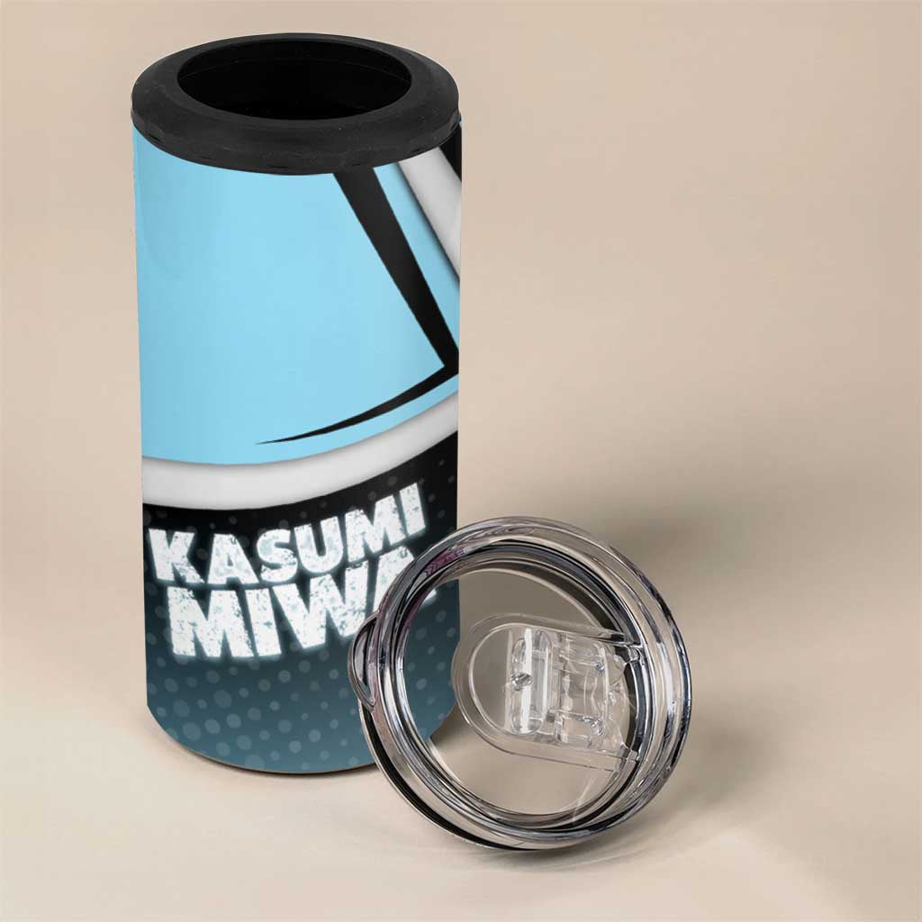 Kasumi Miwa 4 in 1 Can Cooler Tumbler Blue Gradient Anime Style