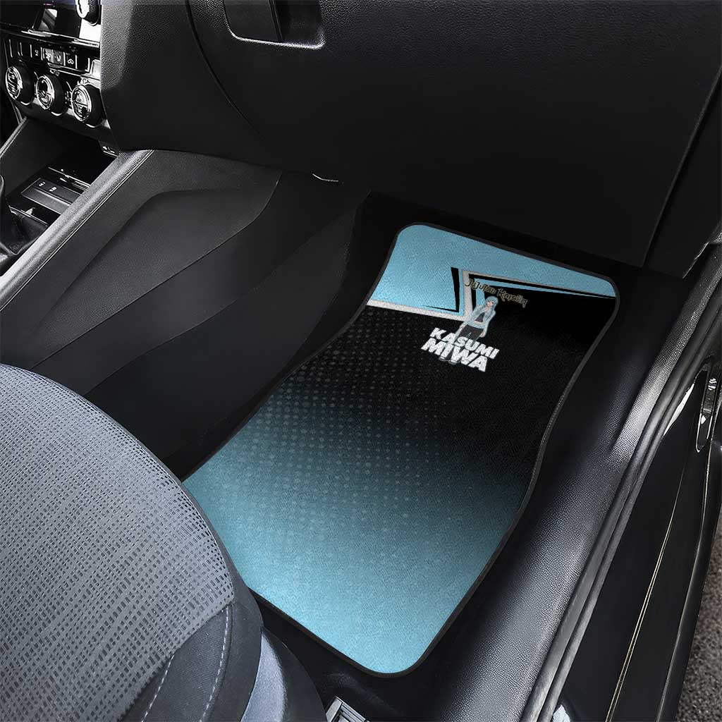Kasumi Miwa Car Mats Blue Gradient Anime Style