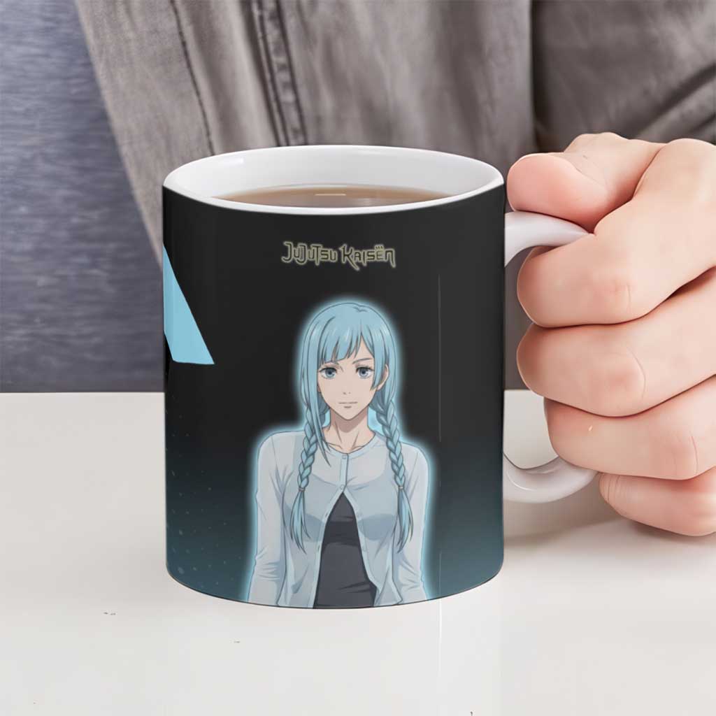 Kasumi Miwa Ceramic Mug Blue Gradient Anime Style