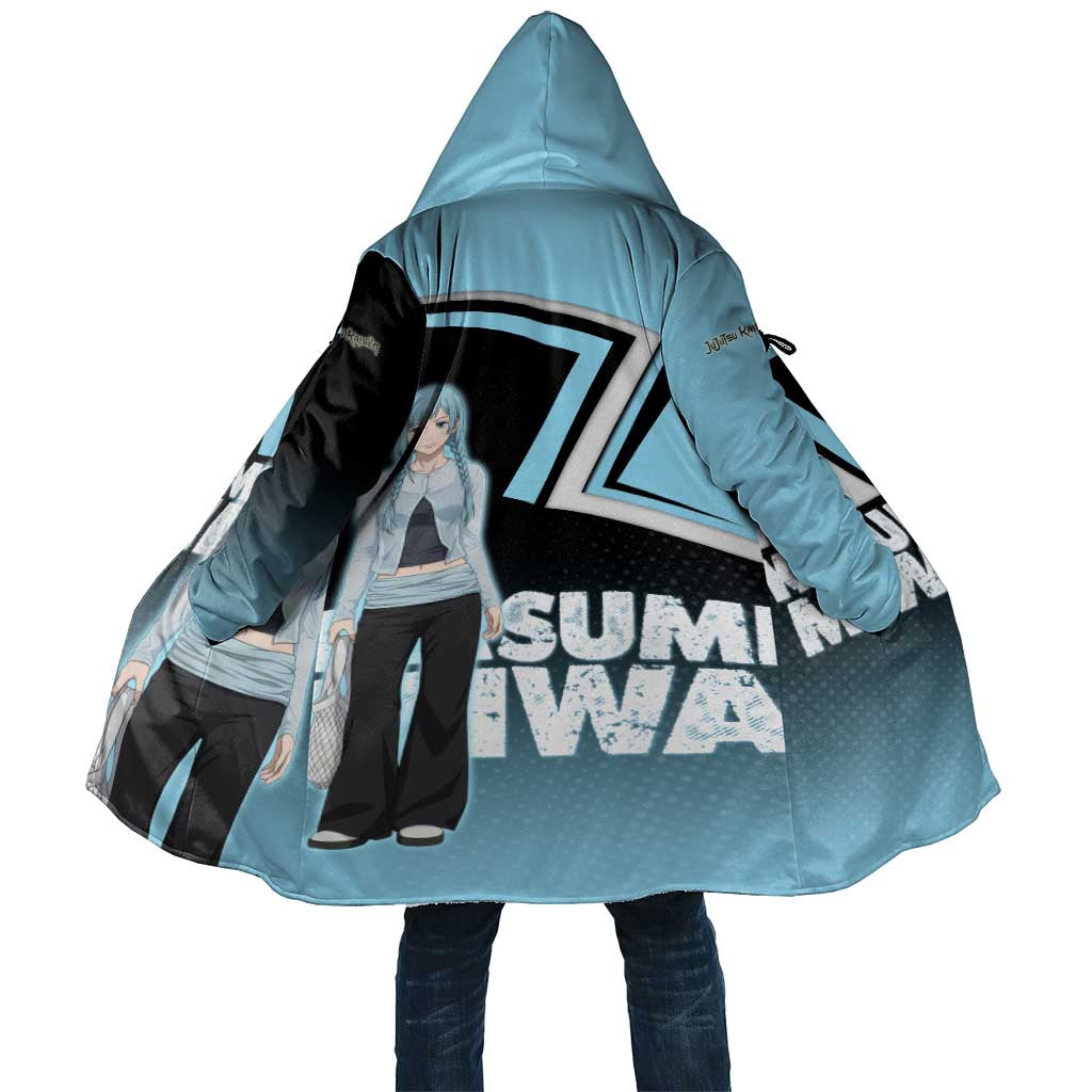 Kasumi Miwa Cloak Blue Gradient Anime Style