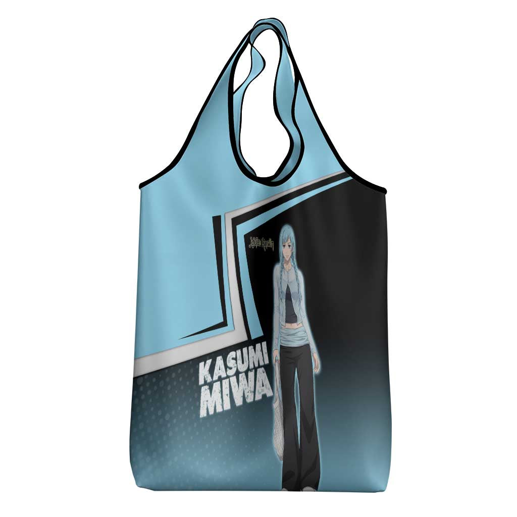 Kasumi Miwa Grocery Bag Blue Gradient Anime Style