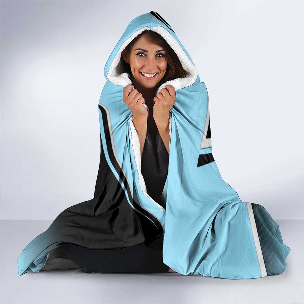 Kasumi Miwa Hooded Blanket Blue Gradient Anime Style