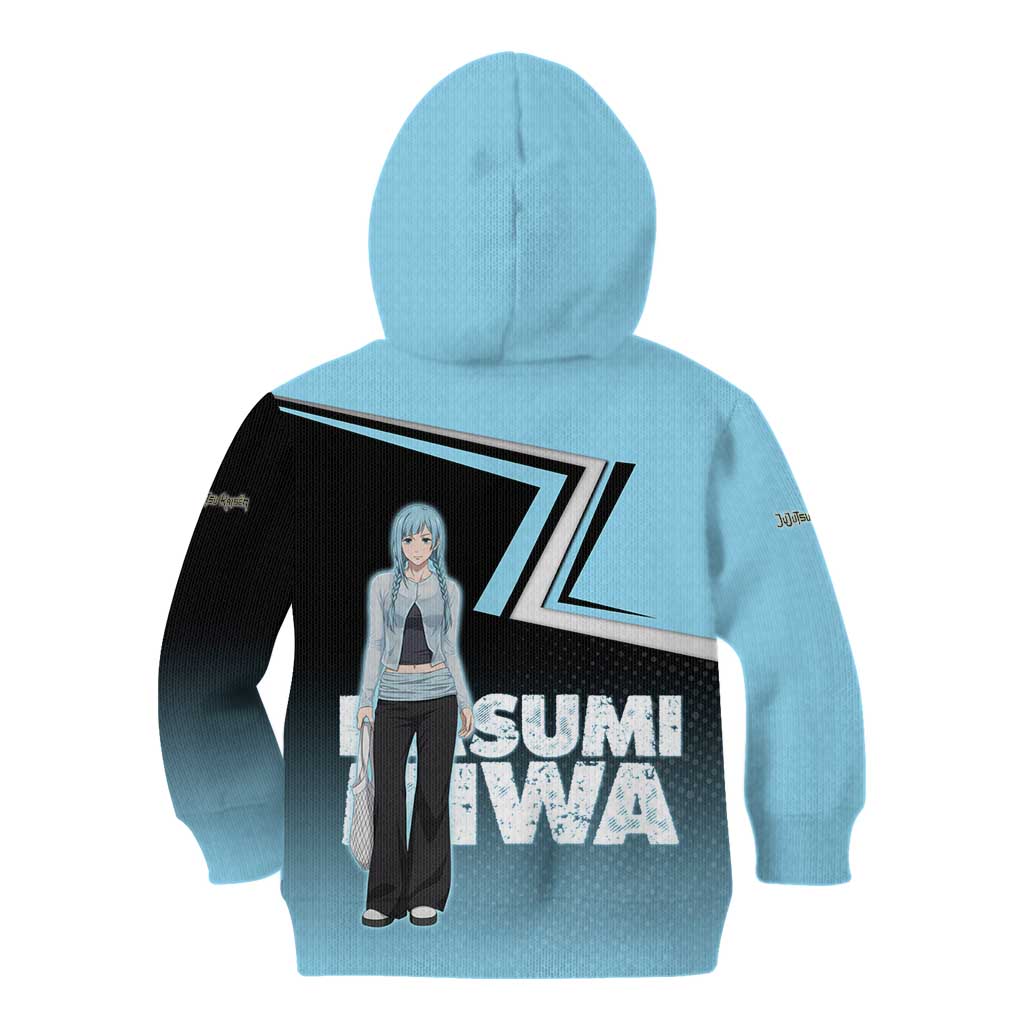 Kasumi Miwa Kid Hoodie Blue Gradient Anime Style
