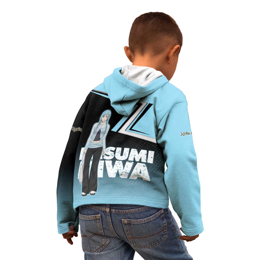 Kasumi Miwa Kid Hoodie Blue Gradient Anime Style