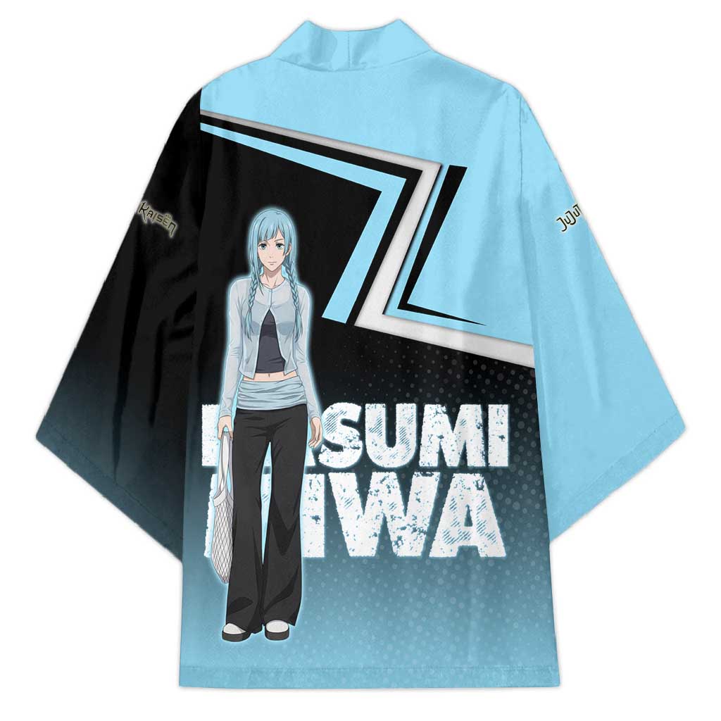 Kasumi Miwa Kimono Blue Gradient Anime Style