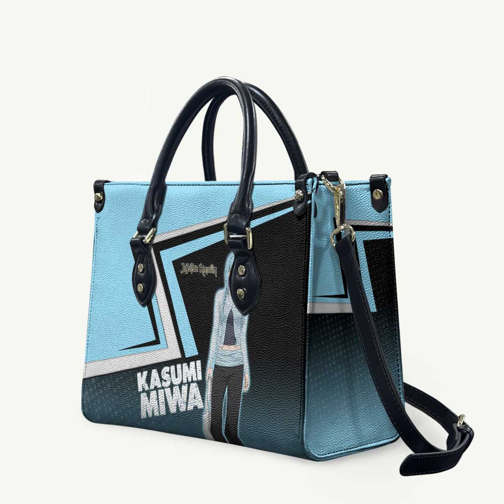 Kasumi Miwa Leather Bag Blue Gradient Anime Style