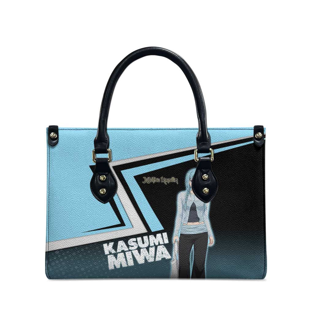 Kasumi Miwa Leather Bag Blue Gradient Anime Style