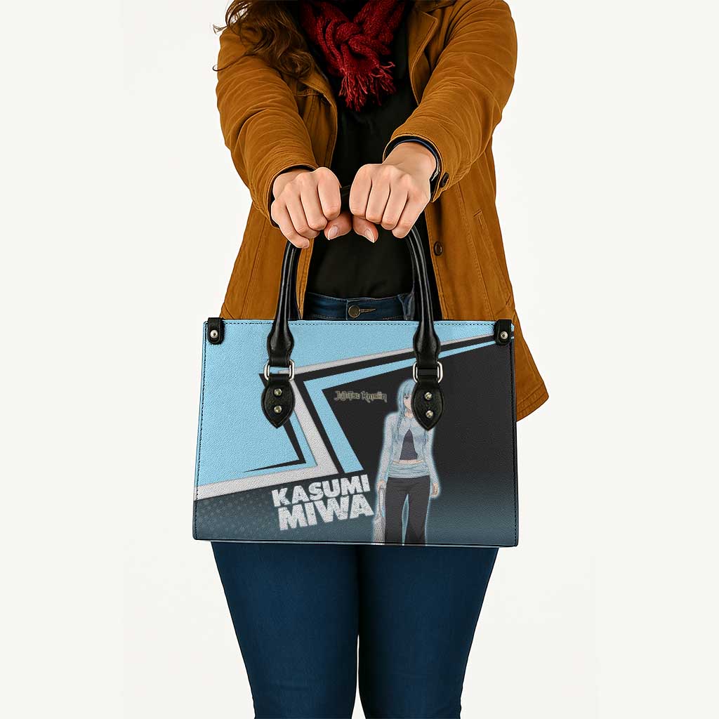 Kasumi Miwa Leather Bag Blue Gradient Anime Style