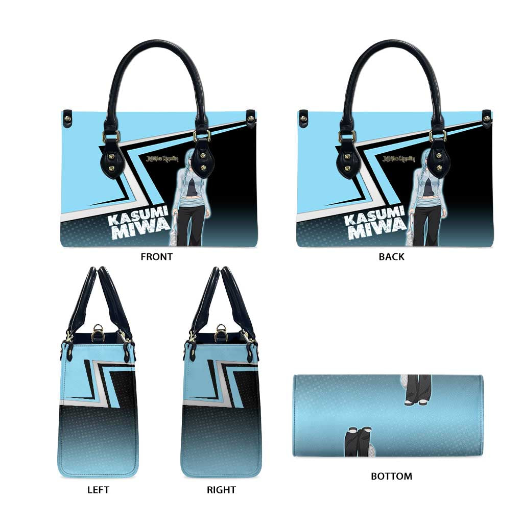 Kasumi Miwa Leather Bag Blue Gradient Anime Style
