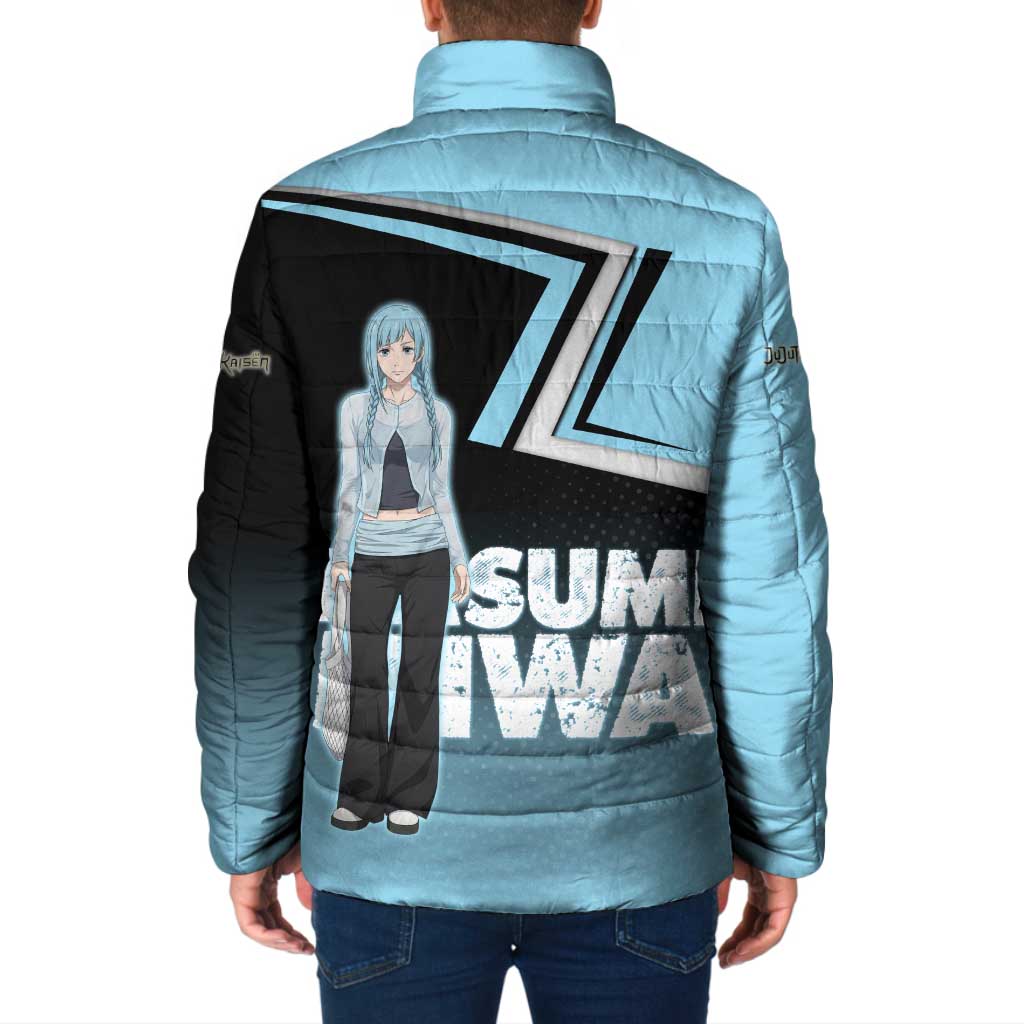 Kasumi Miwa Padded Jacket Blue Gradient Anime Style