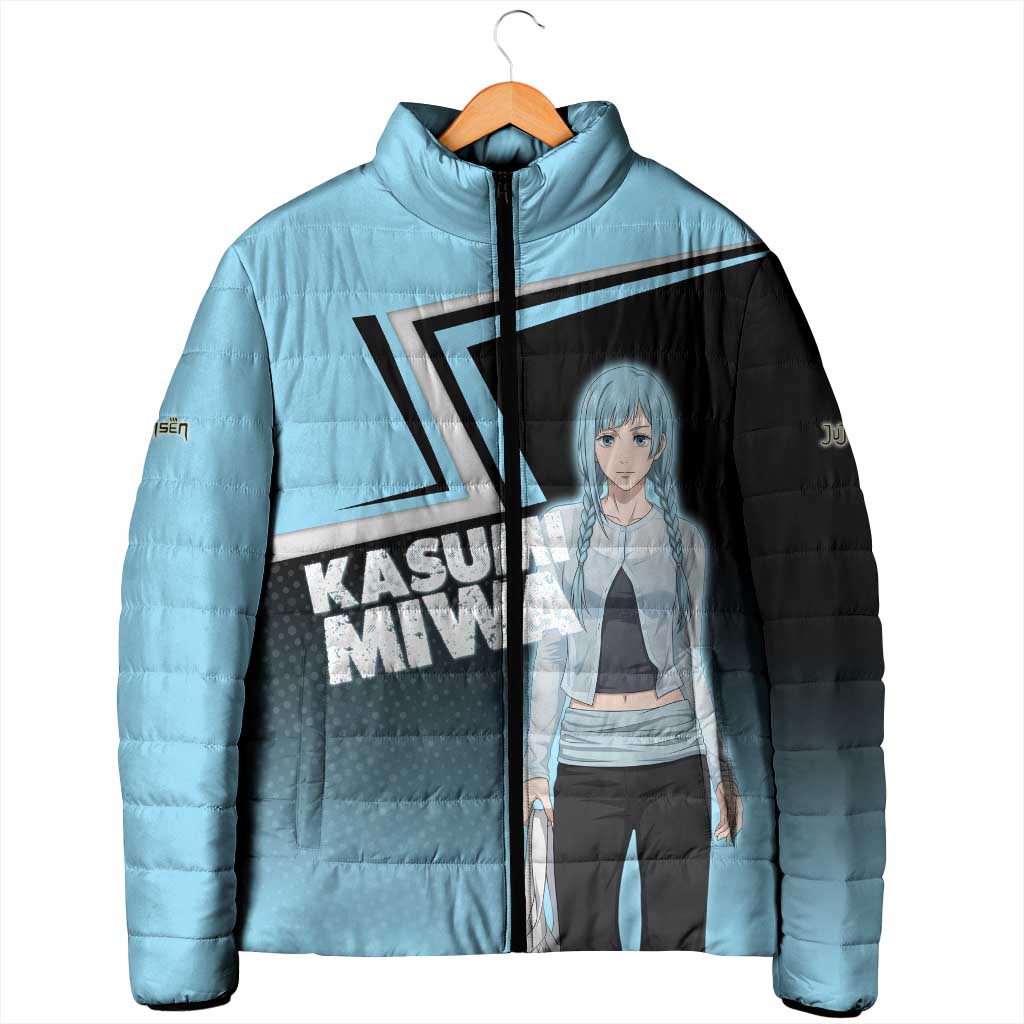 Kasumi Miwa Padded Jacket Blue Gradient Anime Style