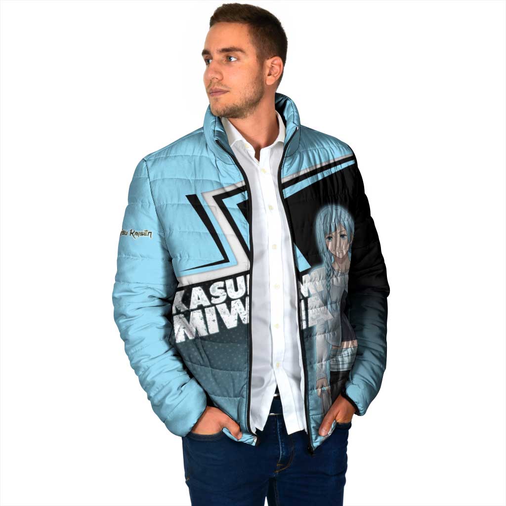 Kasumi Miwa Padded Jacket Blue Gradient Anime Style