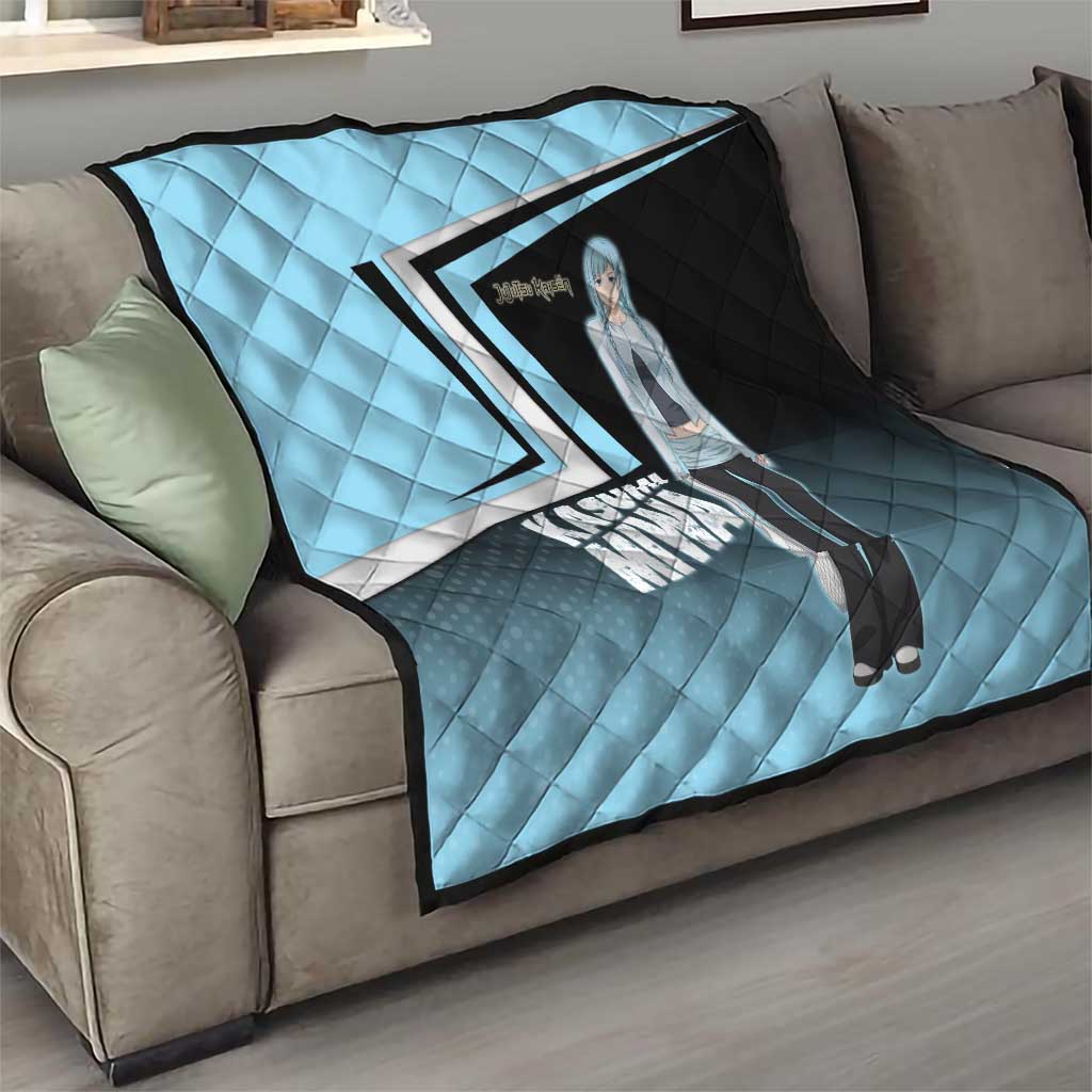 Kasumi Miwa Quilt Blue Gradient Anime Style