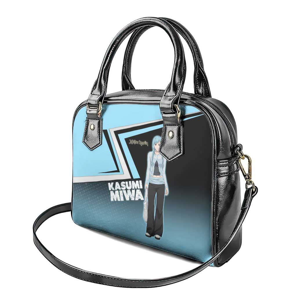 Kasumi Miwa Shoulder Handbag Blue Gradient Anime Style