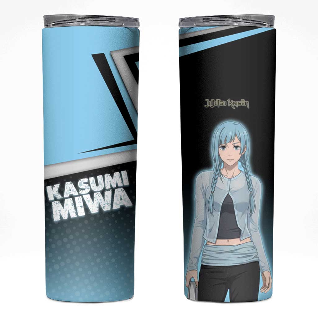 Kasumi Miwa Skinny Tumbler Blue Gradient Anime Style