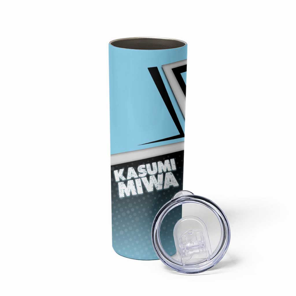 Kasumi Miwa Skinny Tumbler Blue Gradient Anime Style