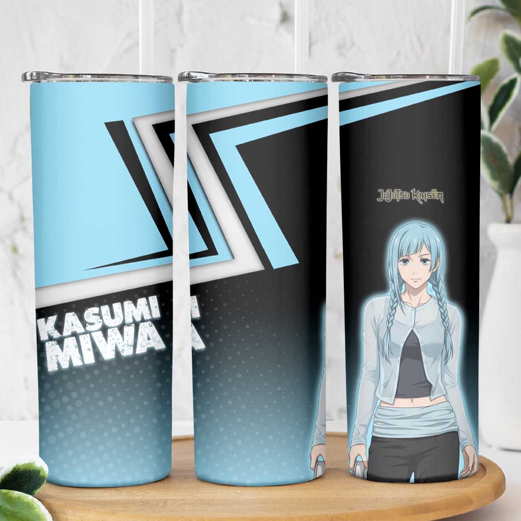 Kasumi Miwa Skinny Tumbler Blue Gradient Anime Style