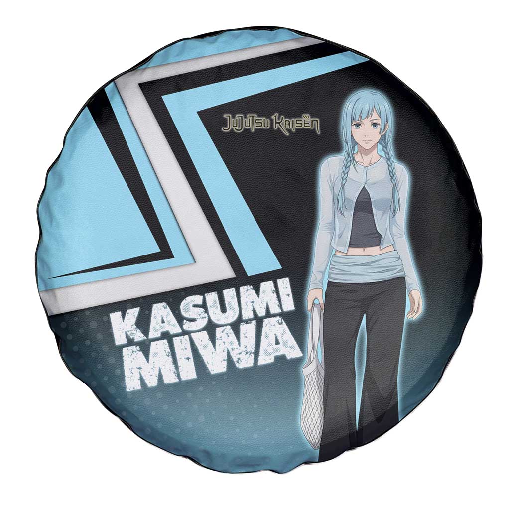 Kasumi Miwa Spare Tire Cover Blue Gradient Anime Style